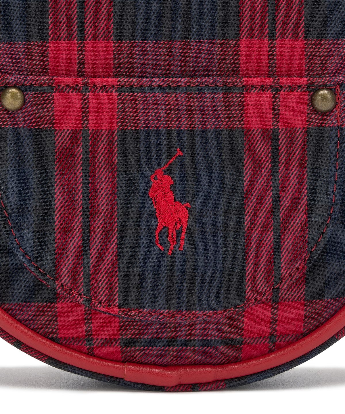 폴로 랄프 로렌 칠드런(POLO RALPH LAUREN CHILDREN) 플래드 라운드 백-레드