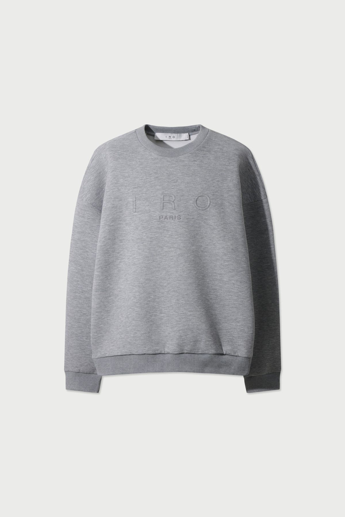 이로(IRO) CDP 입체 로고 스티치 배색 밴딩 스웨트셔츠 - GREY