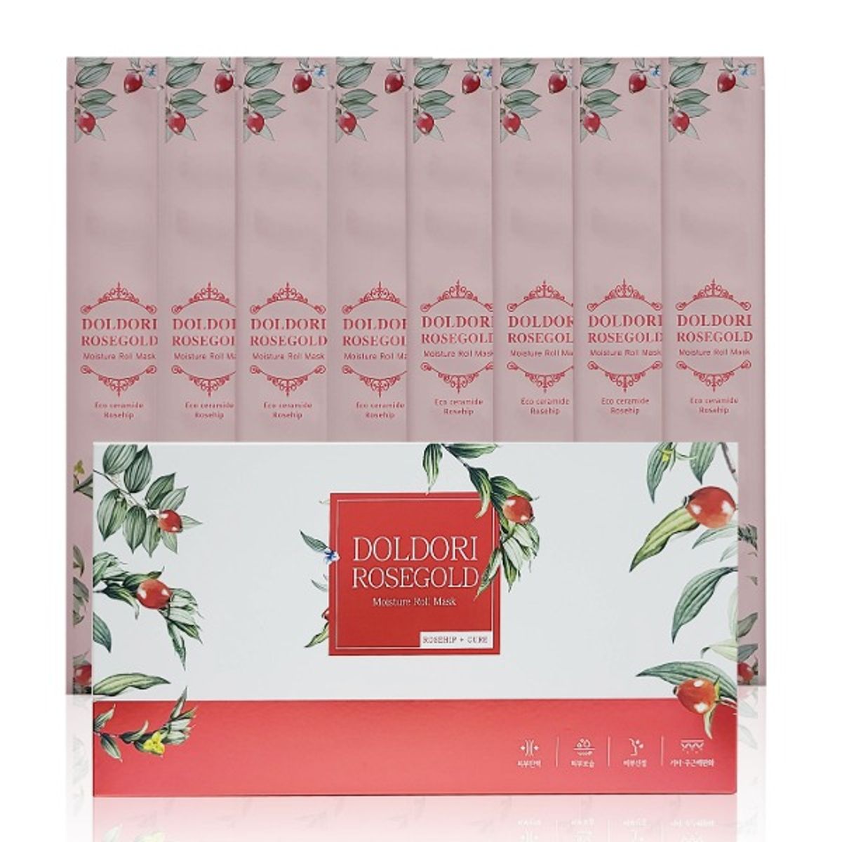돌돌이(DOLDORI) 로즈힙시카 모이스처 롤 마스크팩│개당 27g│8개입