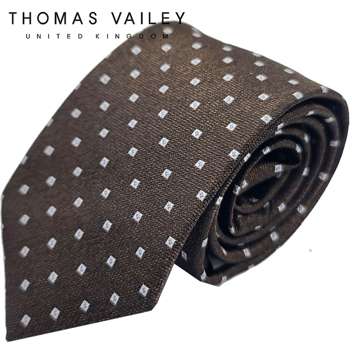 토마스 베일리(THOMAS VAILEY) 패션넥타이-에클레어 브라운 7.5cm