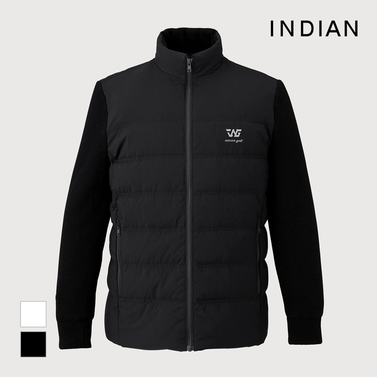 인디안(INDIAN) 남성 경량 니트 소매 점퍼_MIGCLXW9121