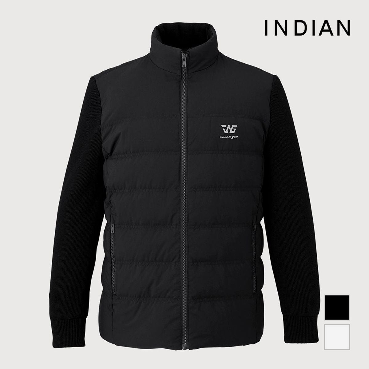 인디안(INDIAN) 남성 경량 니트 소매 점퍼_MIGCLXW9121