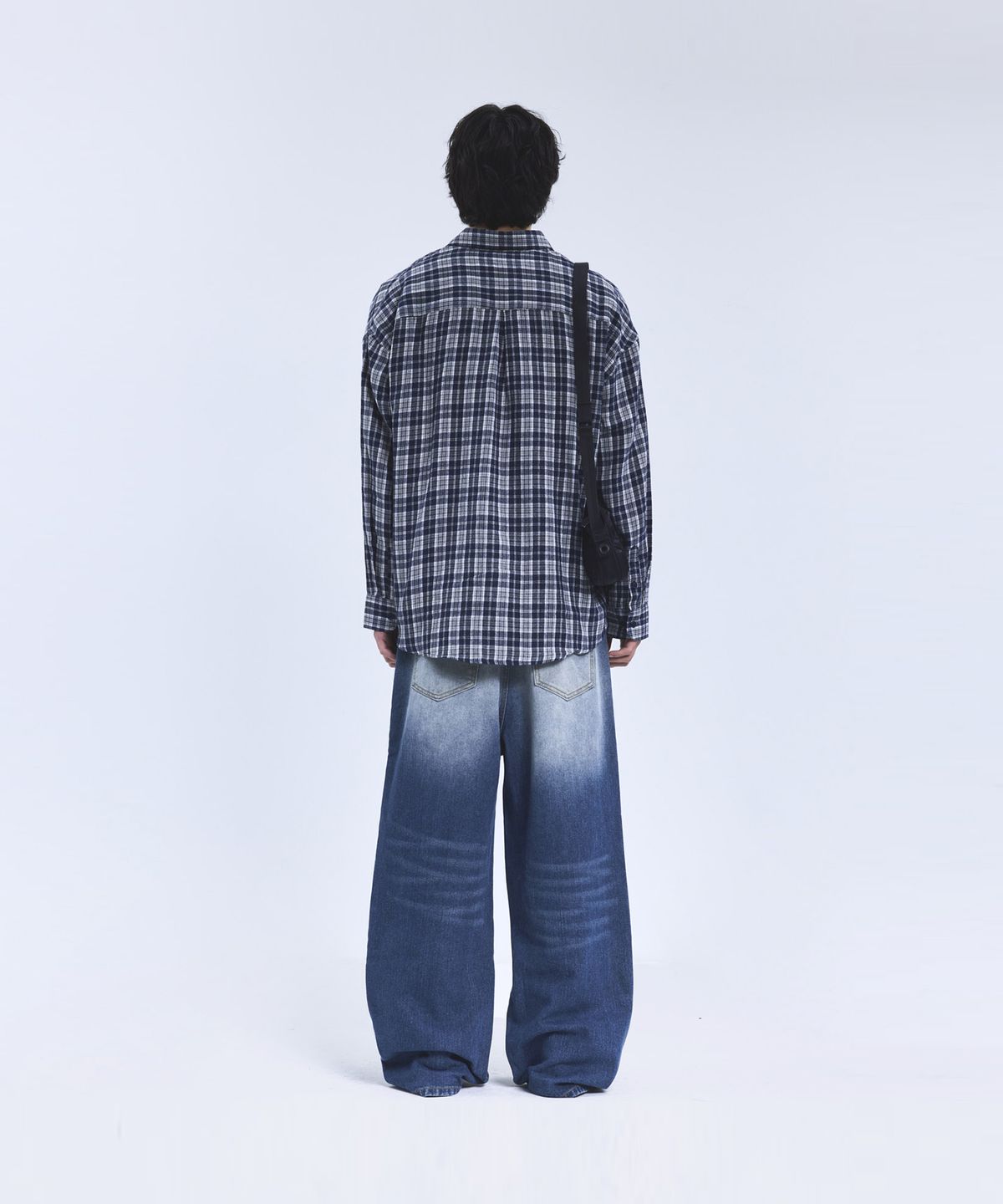 스탠다드에러(STANDARDERROR) 87-STAN163 빈티지 더티 캣워싱 와이드 데님팬츠 빈티지블루