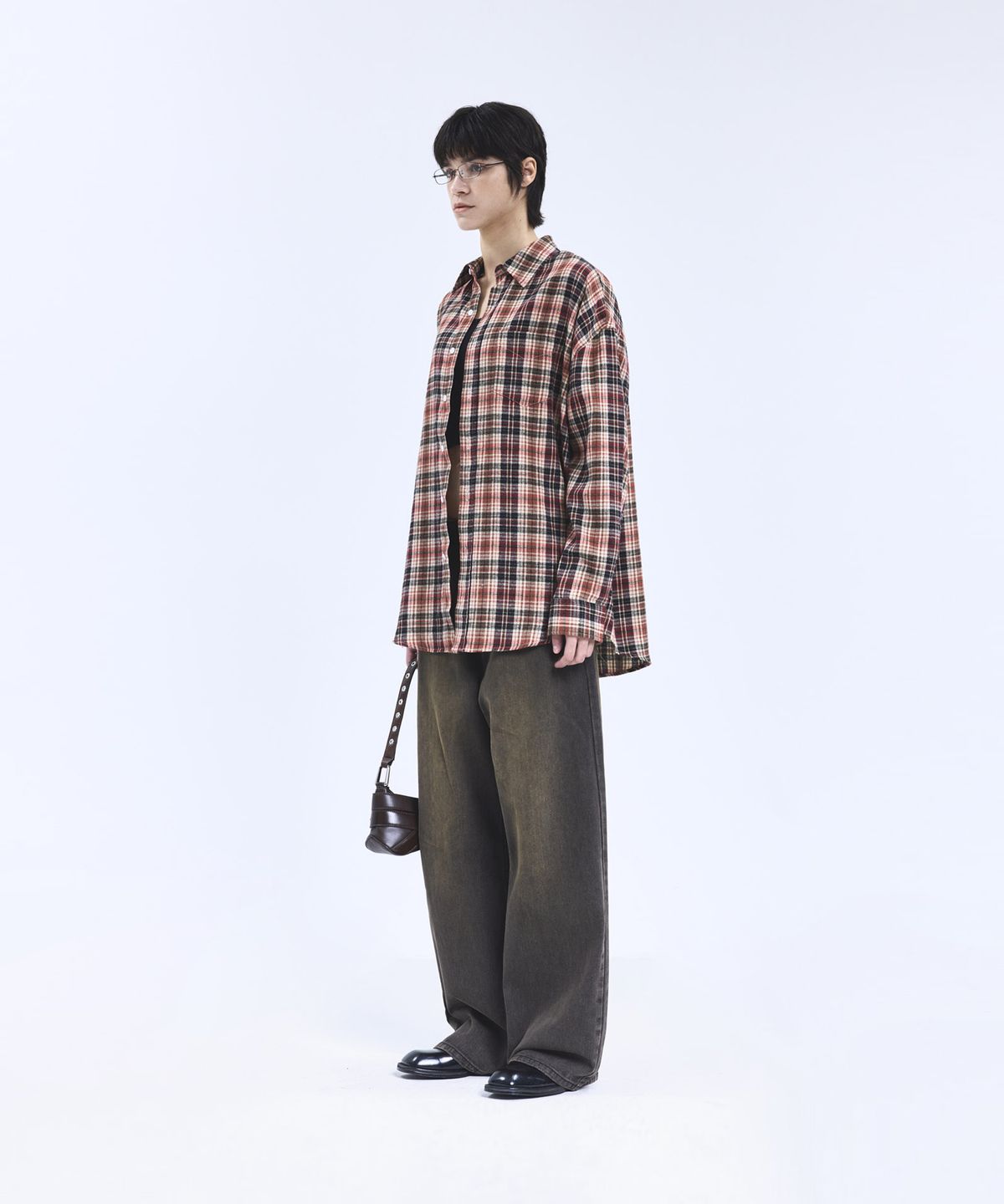 스탠다드에러(STANDARDERROR) 87-STAN168 미스티 캣샌드 워싱 와이드 데님팬츠 빈티지옐로우