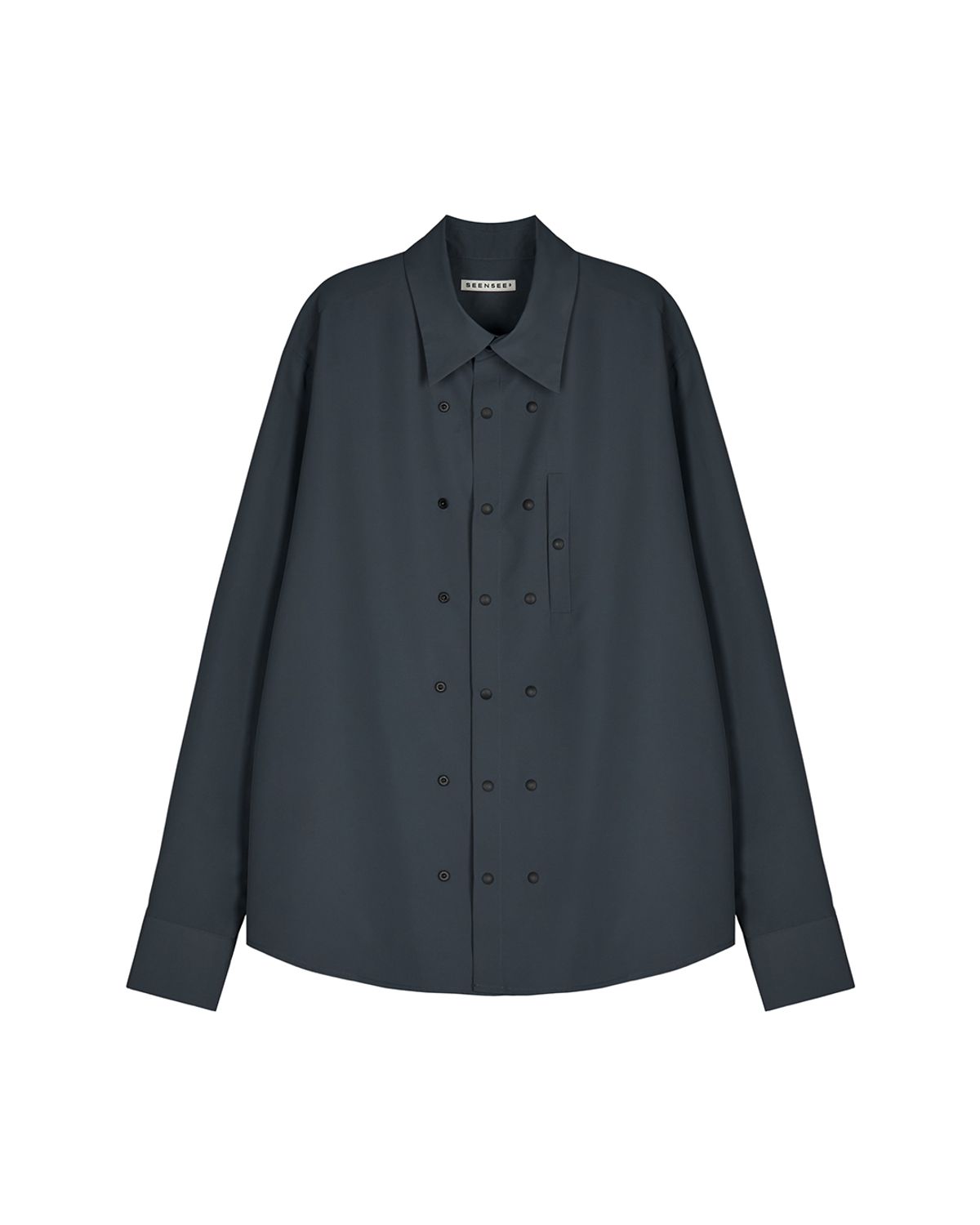 씬(SEEN) MORE SNAP SHIRTS (Charcoal)