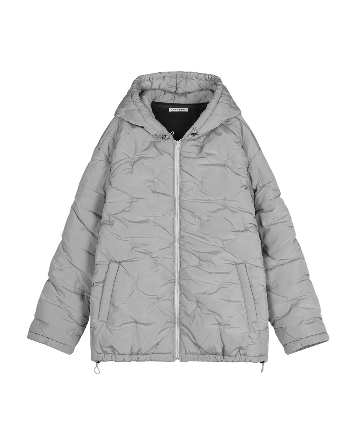 씬(SEEN) Sofa TEXTURE PADDED HOODIE JACKET (Oversize)