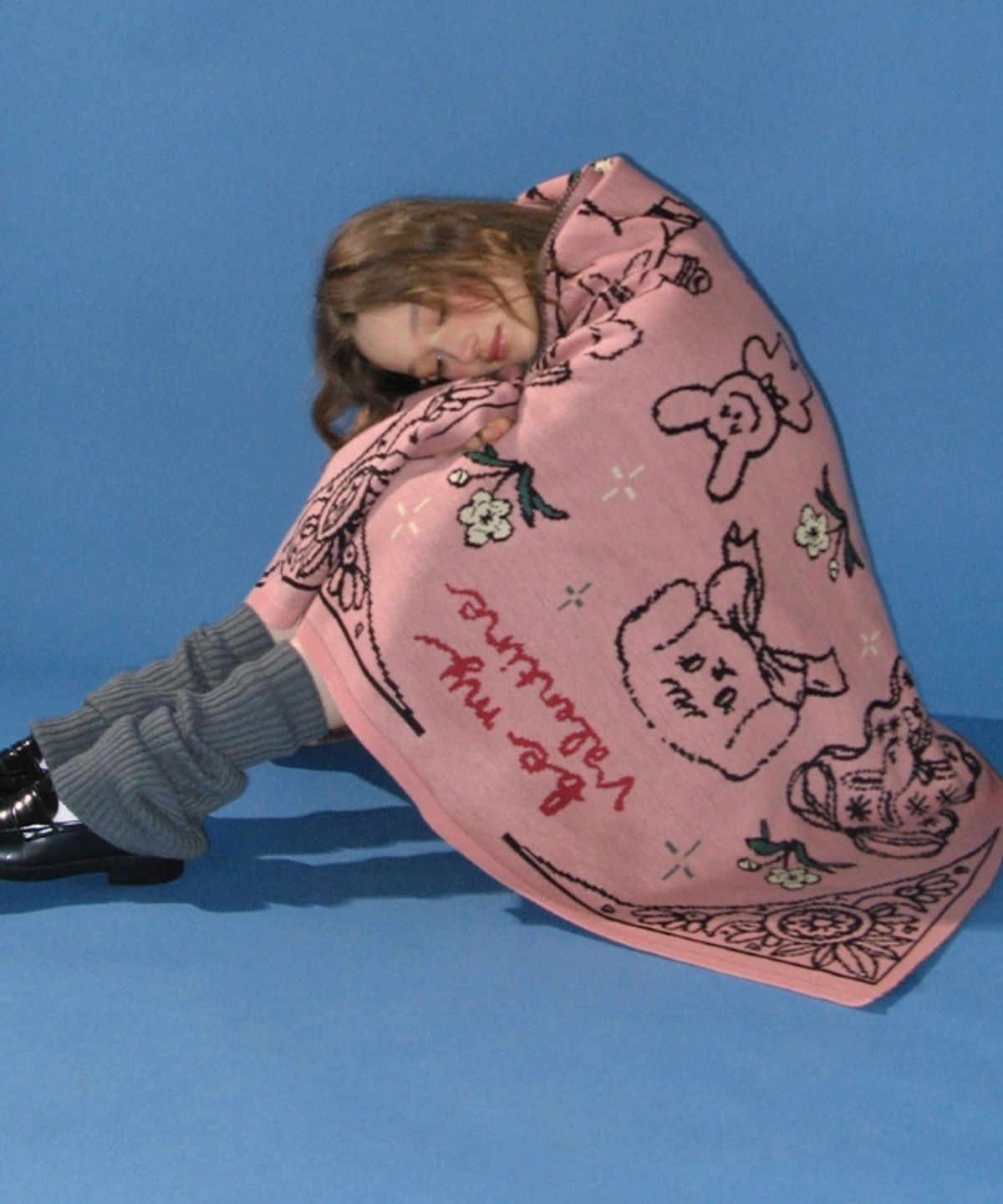 론론(RONRON) FURRYDISE BLANKET PINK