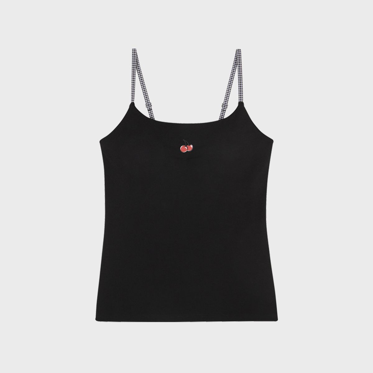 키르시 언더웨어(KIRSH UNDERWEAR) 소프트 코튼 데일리 브라탑 블랙