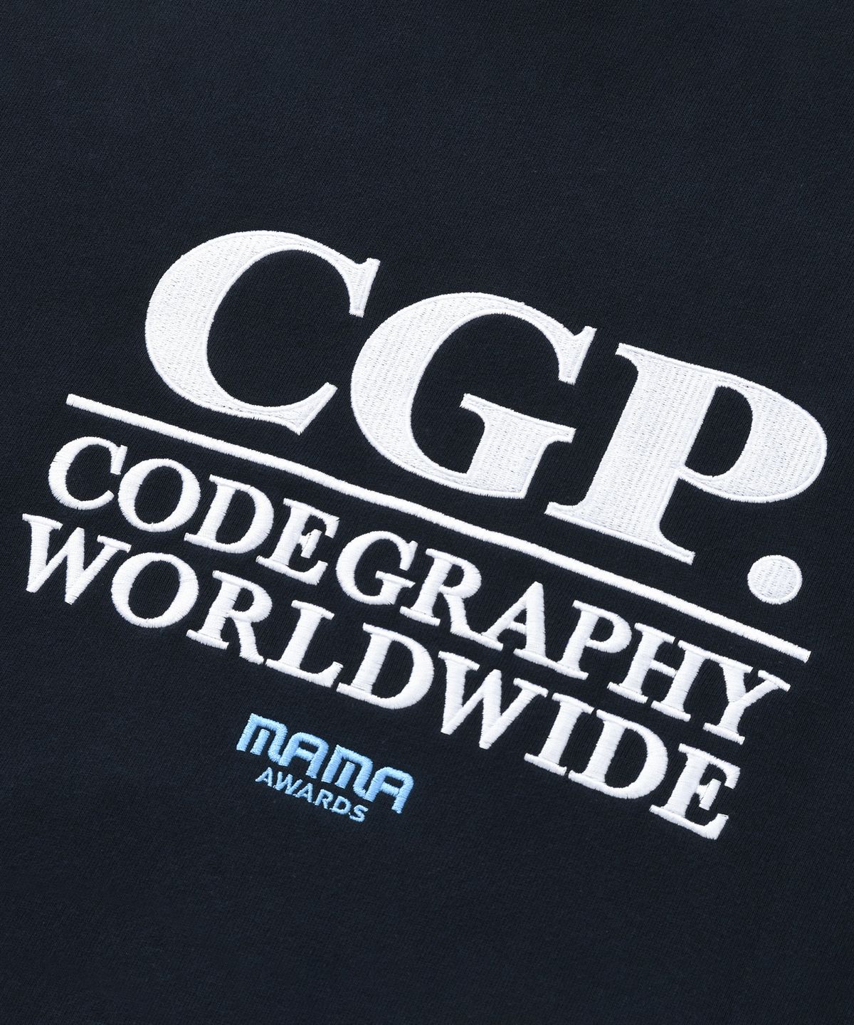 코드그라피(CGP) CGP X MAMA CGP 스퀘어 후드티_네이비