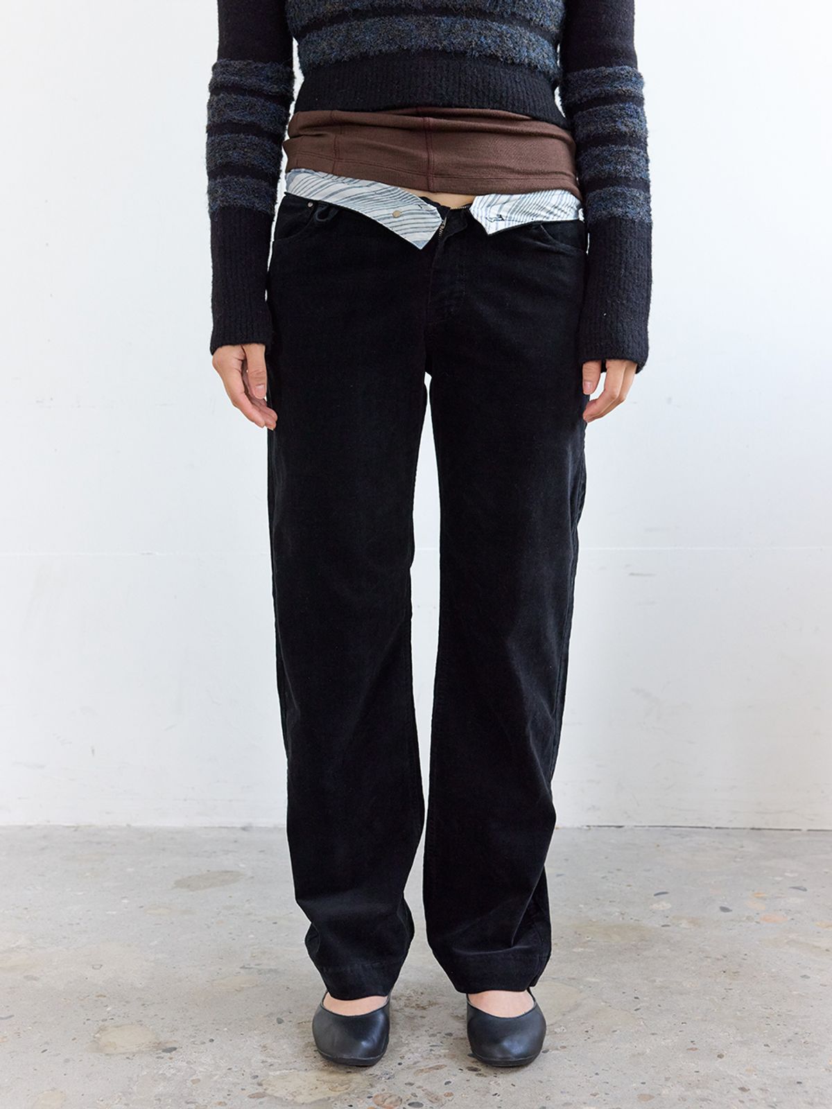 콜로신스(COLOCYNTH) Grandmas Corduroy Pants Black