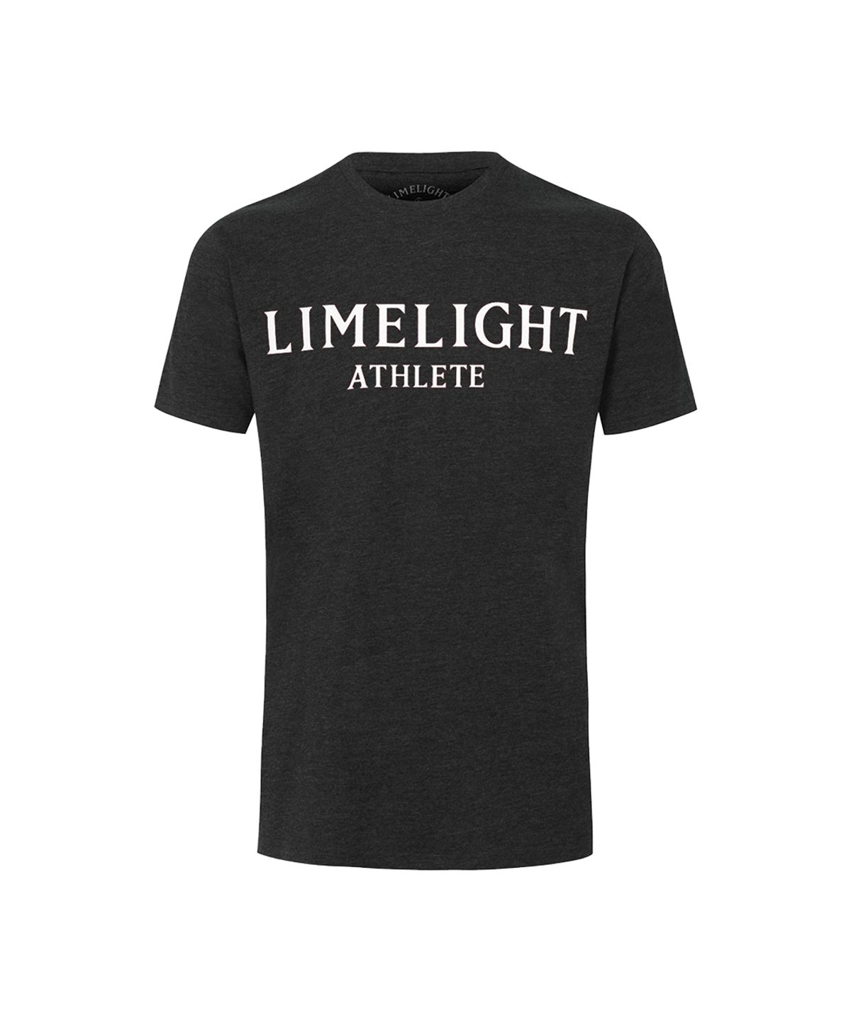 라임라잇 어패럴(LIMELIGHT APPAREL) 애슬릿 티셔츠 (차콜멜란지/화이트)