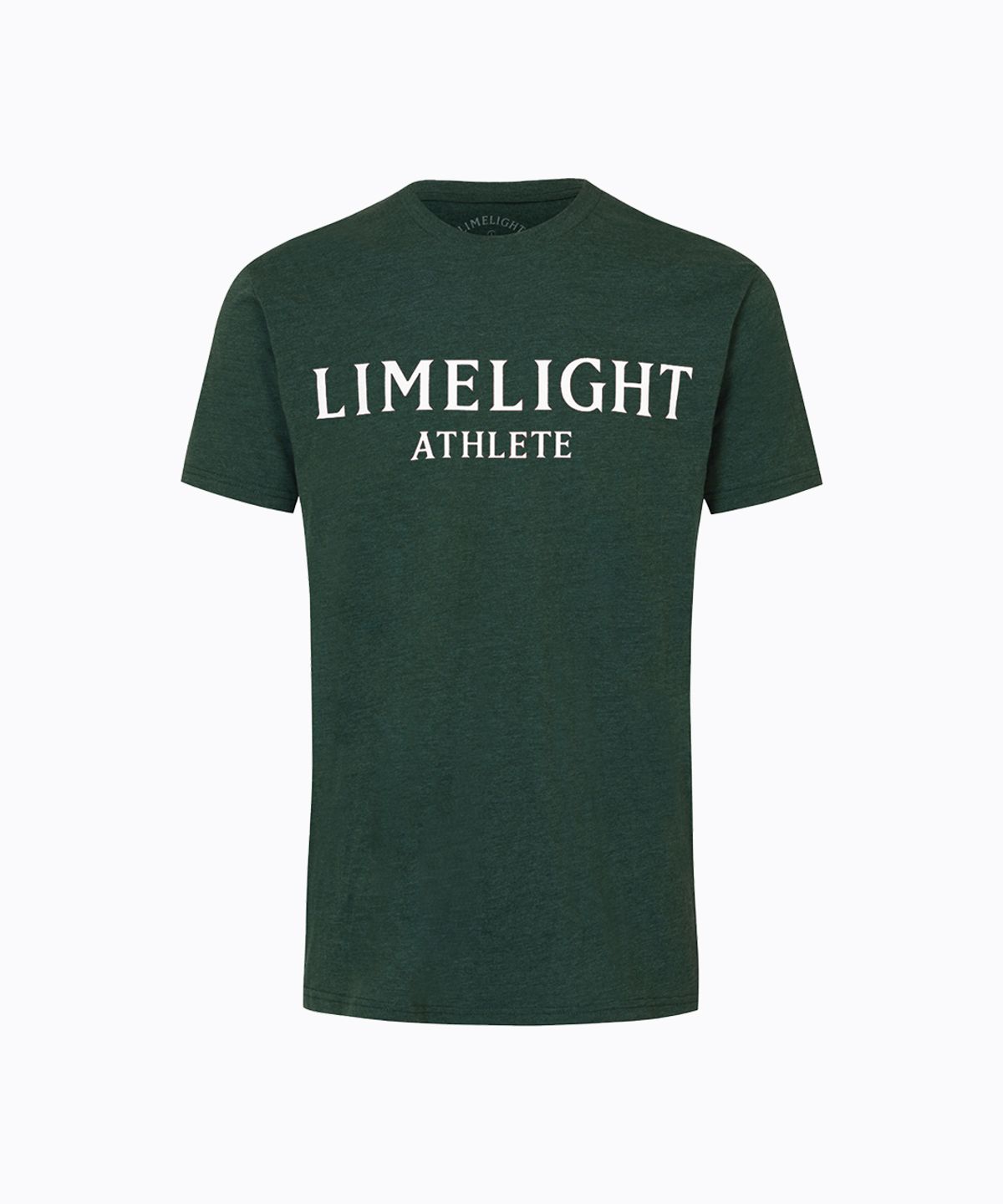 라임라잇 어패럴(LIMELIGHT APPAREL) 애슬릿 티셔츠 (그린멜란지/화이트)