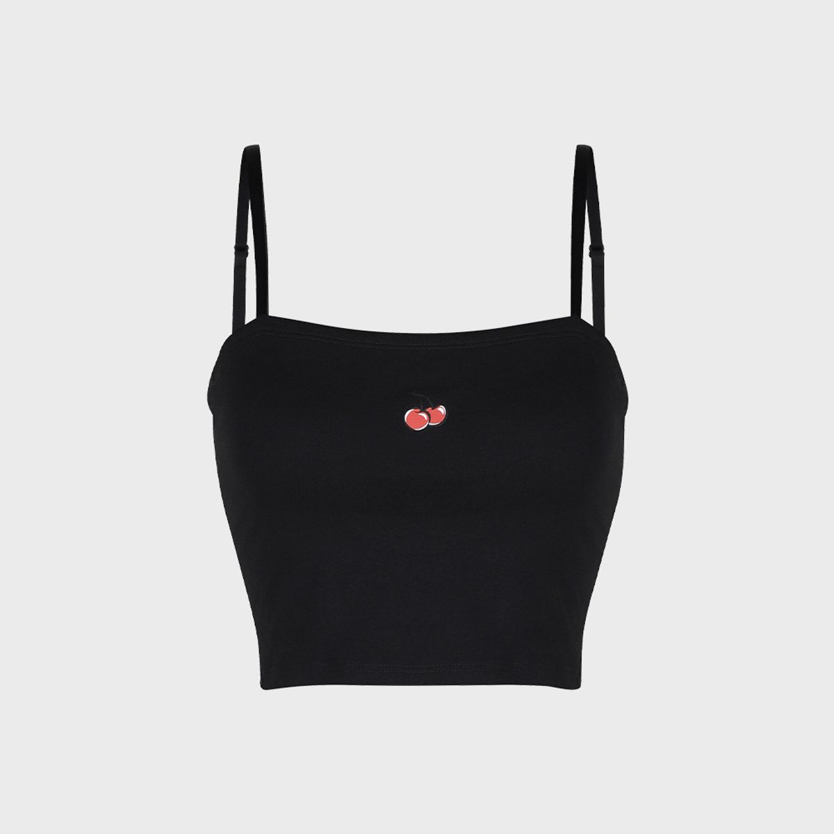 키르시 언더웨어(KIRSH UNDERWEAR) 베이직 크롭 튜브탑 블랙