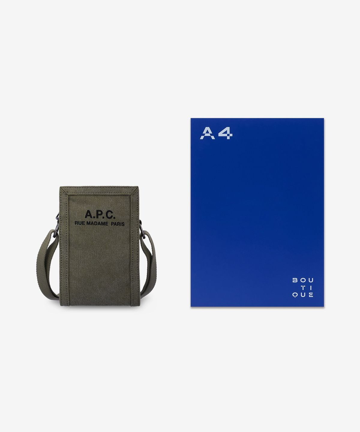☆A.P.C.☆ RECUPATION POUCH CROSSBODY KHAKI CODBMH61931JAA C MUSINSA | A.P.C. RECUPATION POUCH CROSSBODY - KHAKI
