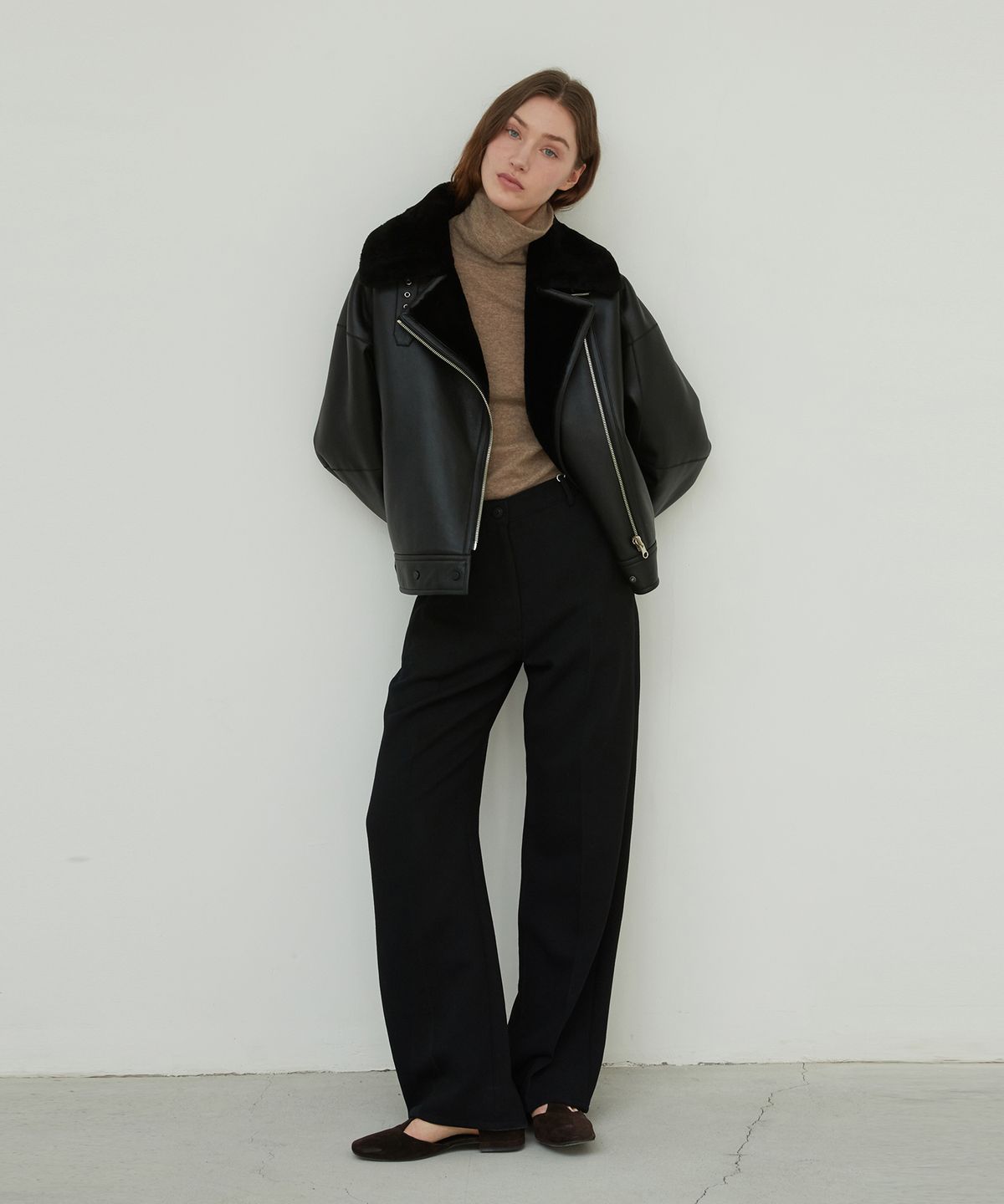 베르데마르(VERDEMAR) 스페인 시어링 무스탕 오버핏 자켓