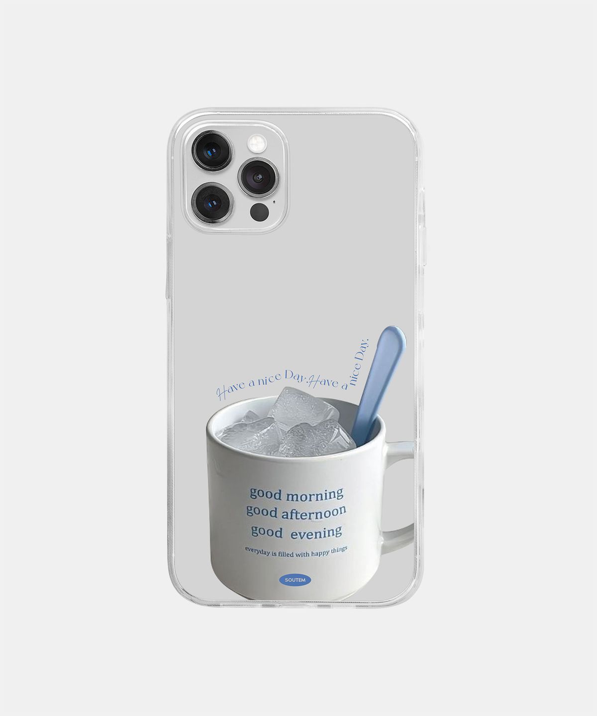 소유템(SOUTEM) Lazy Day Blue Case_Clear