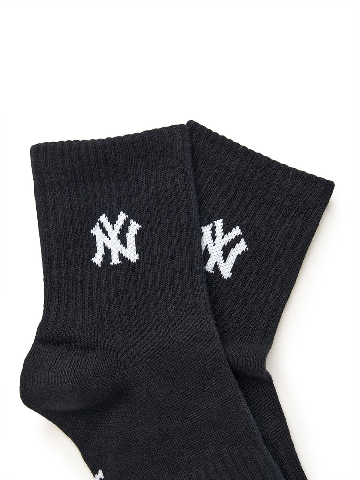 엠엘비(MLB) 데일리 스몰로고 중목양말 3족세트 MLB (Black)