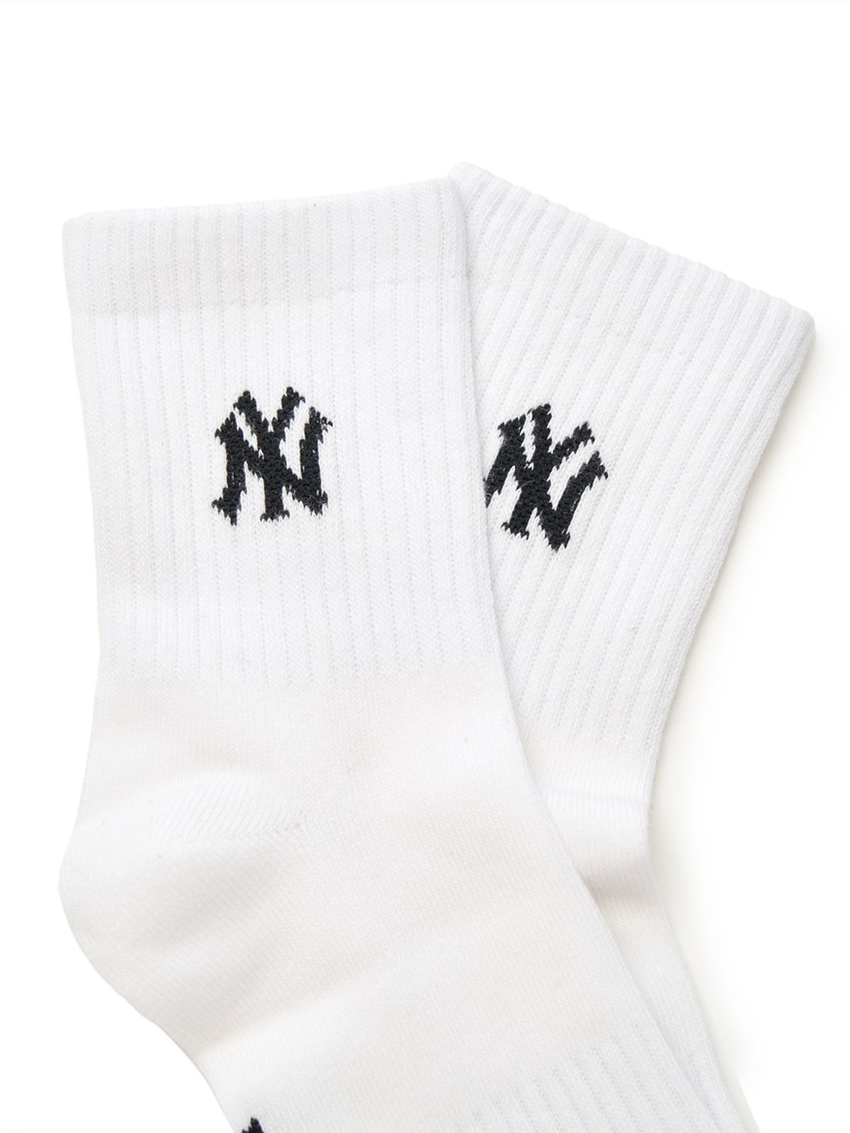 엠엘비(MLB) 데일리 스몰로고 중목양말 3족세트 MLB (White)