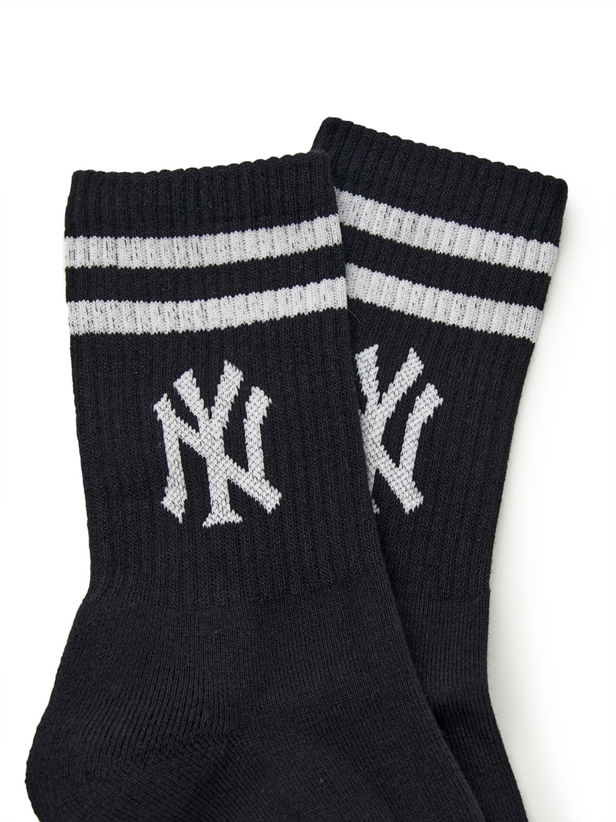 엠엘비(MLB) 빅로고 스트라이프 장목양말 NY (Black)