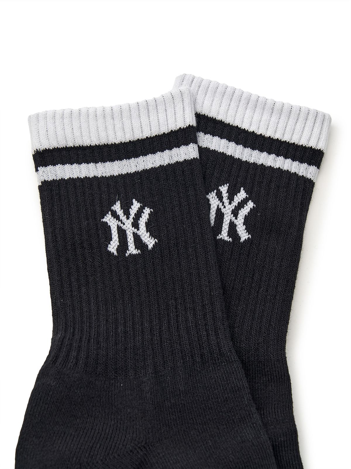 엠엘비(MLB) 데일리 스트라이프 장목양말 3족세트 MLB (Black)