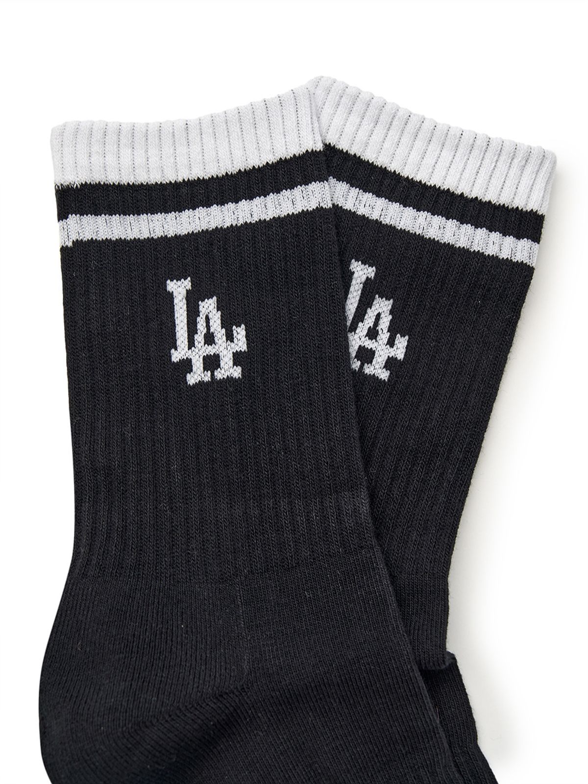 엠엘비(MLB) 데일리 스트라이프 장목양말 3족세트 MLB (Black)