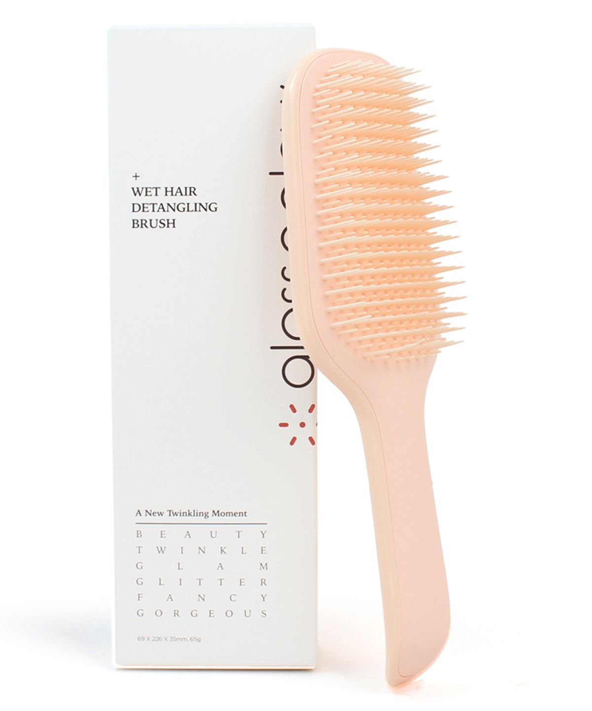 글로스앤글로우(GLOSS&GLOW) 국내생산 촘촘빗살 웻헤어 디탱글링 브러쉬