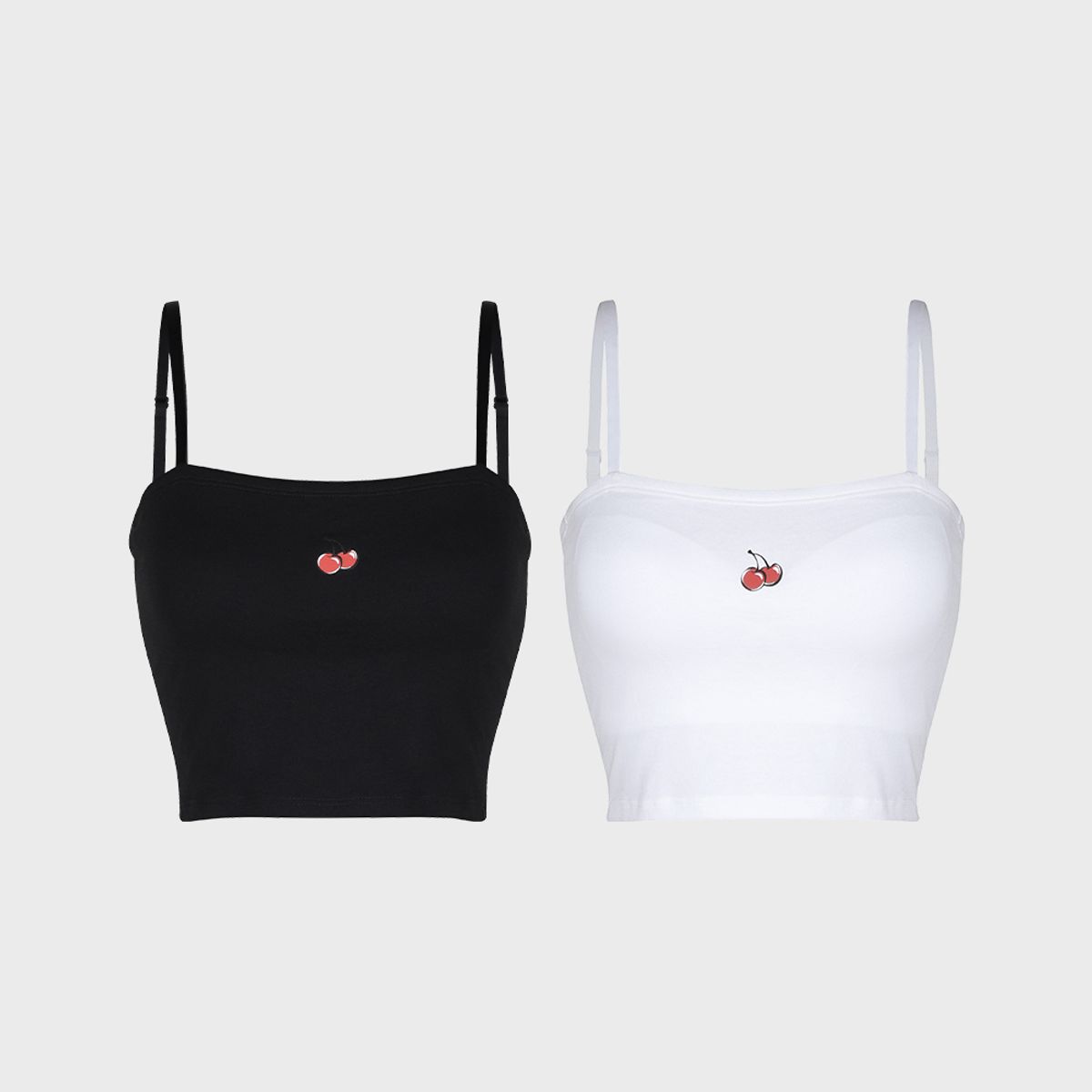 키르시 언더웨어(KIRSH UNDERWEAR) 베이직 크롭 튜브탑 2PACK