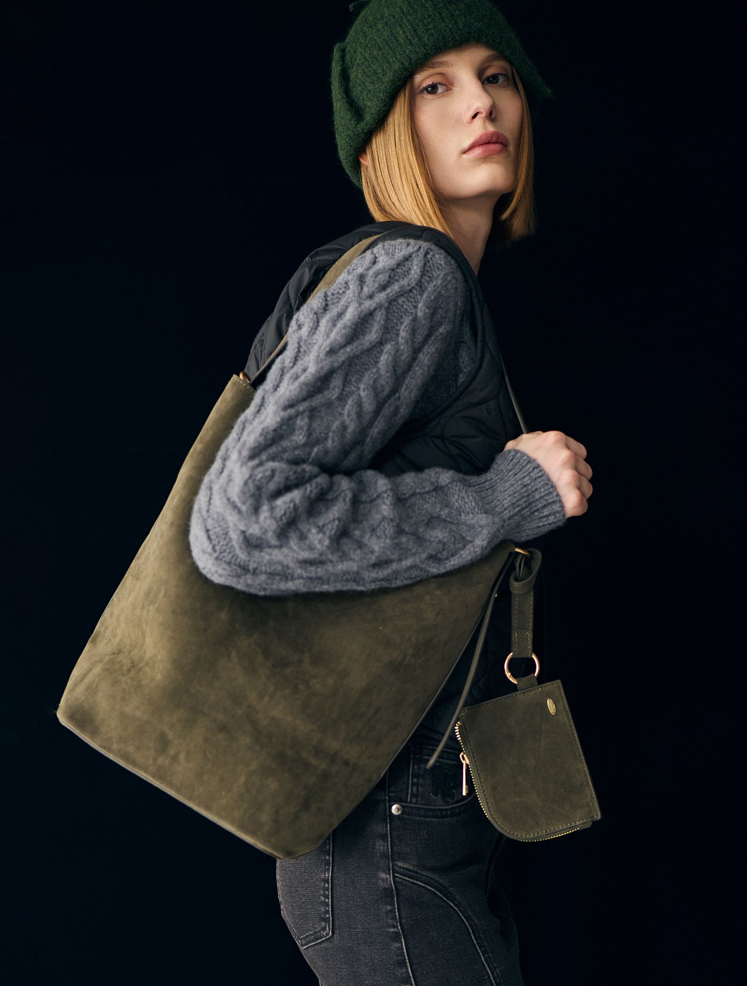 MUSINSA | GENERAL IDEA Eco Suede Shoulder Bag [3COL