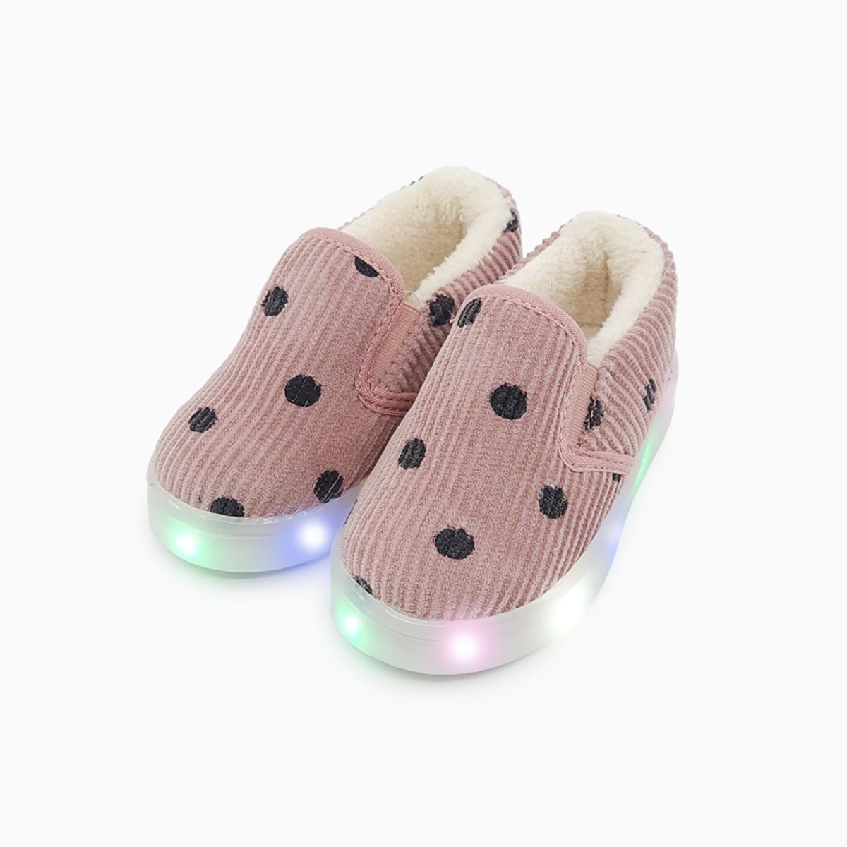 베이비솔(BABYSOLE) 도트골덴 LED슬립온