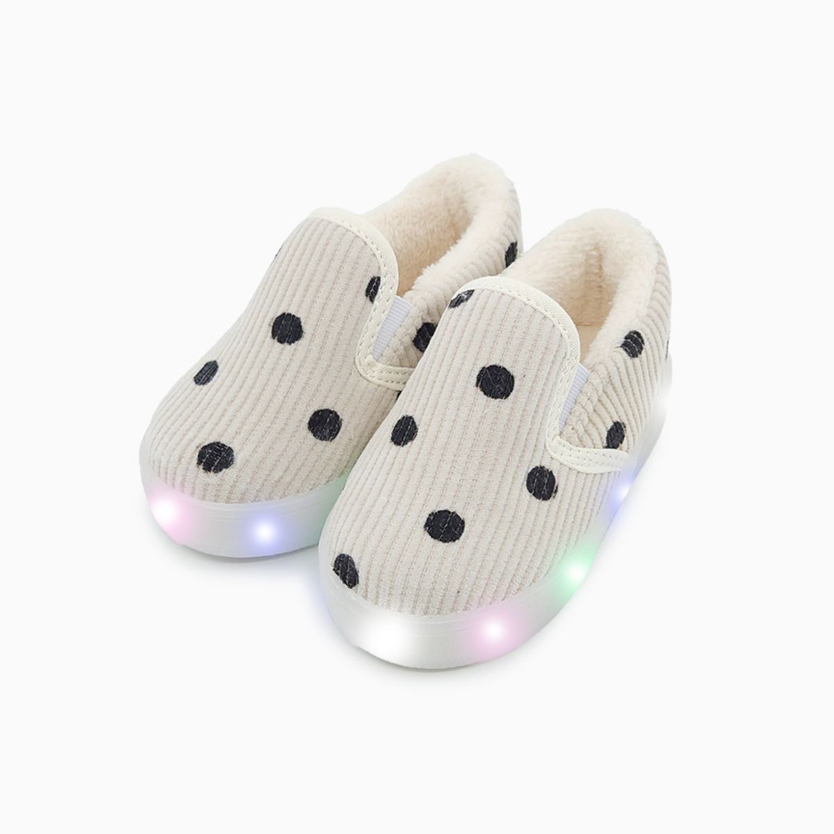베이비솔(BABYSOLE) 도트골덴 LED슬립온