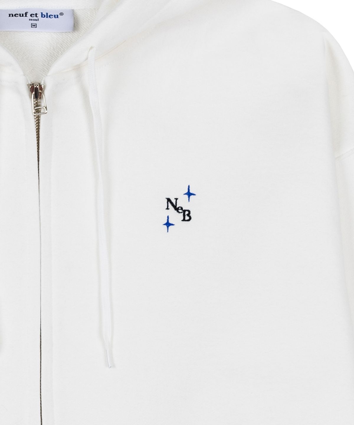 누프에블루(NEUFETBLEU) NEB hoody zipup (off-white)