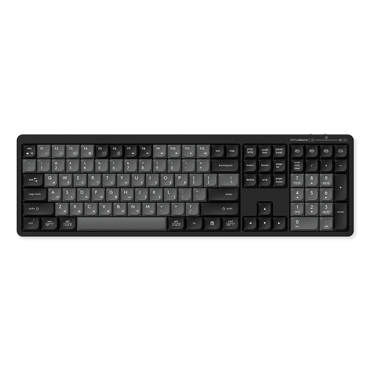 한성컴퓨터(HANSUNG COMPUTER) GK698 OfficeMaster 3모드 저소음 펜타그래프 키보드