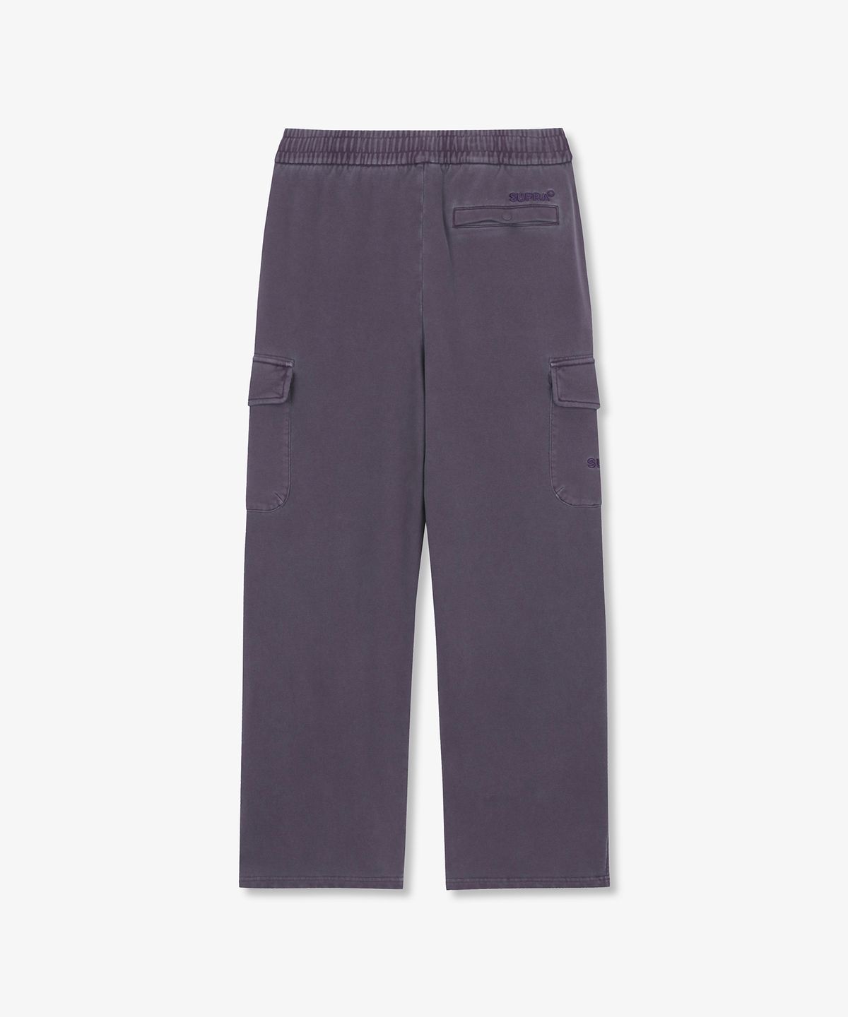 수프라(SUPRA) 가먼트 다잉 와이드 카고 팬츠(PURPLE)