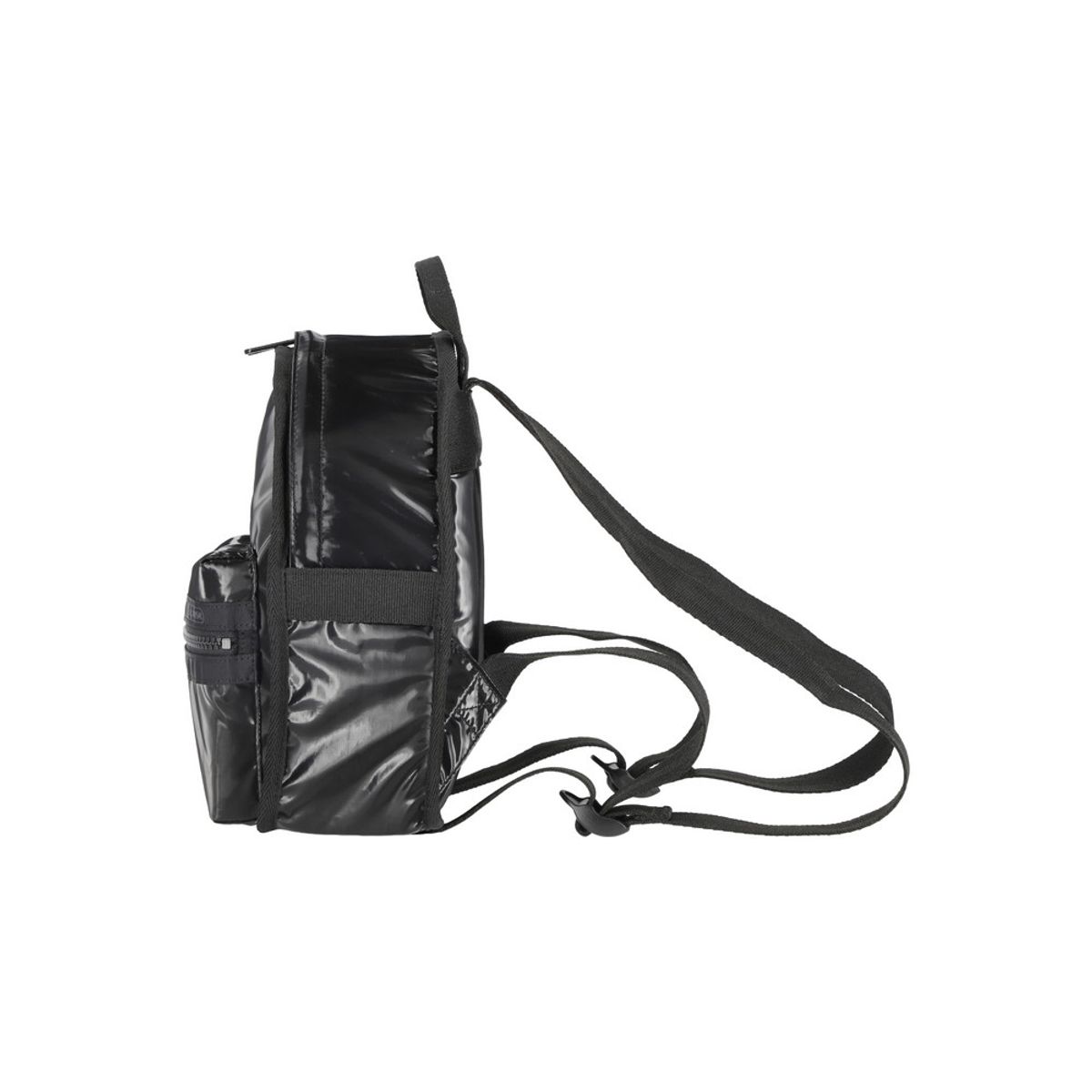 레스포색(LESPORTSAC) 블랙 샤인 미니 루트 백팩 [1580.M135]