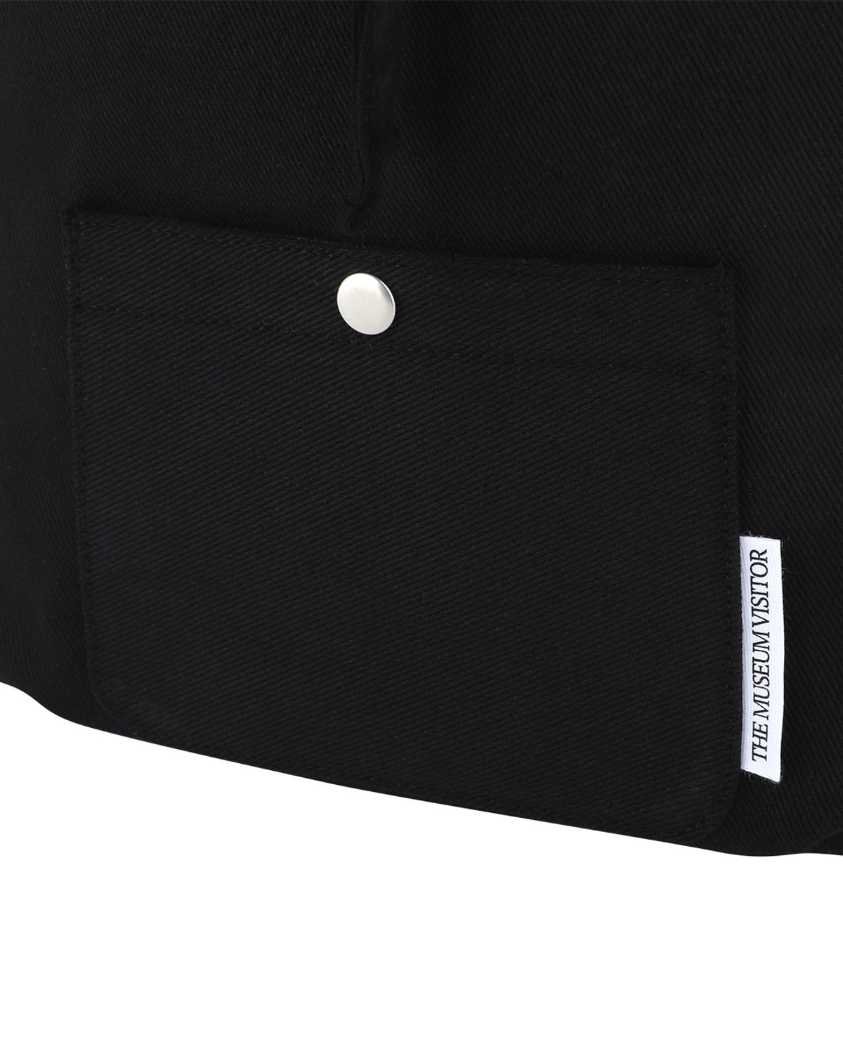더뮤지엄비지터(THEMUSEUMVISITOR) PATCHWORK STRING MINI BACKPACK (BLACK)