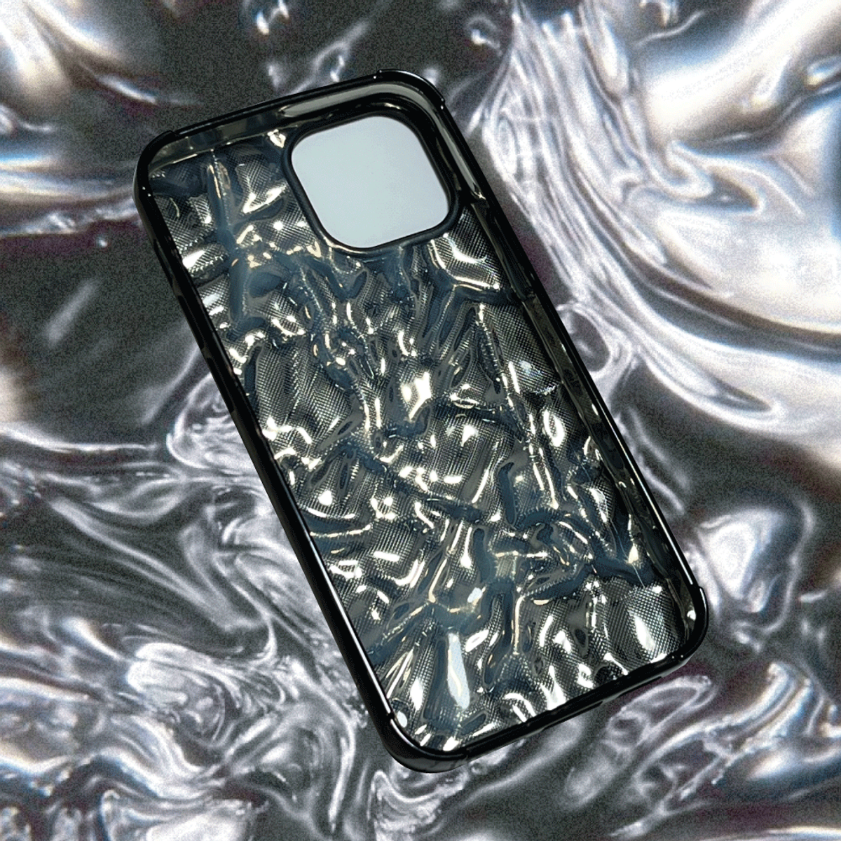 블레임 스튜디오(BLAMESTUDIO) BS logo black wavy case