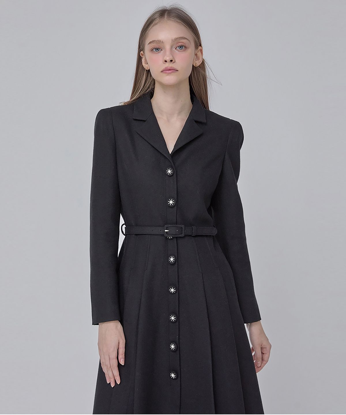 쥴리앤칼라(JULIY&CALLA) 24  FW 칼라106 디어 지젤 원피스  블랙