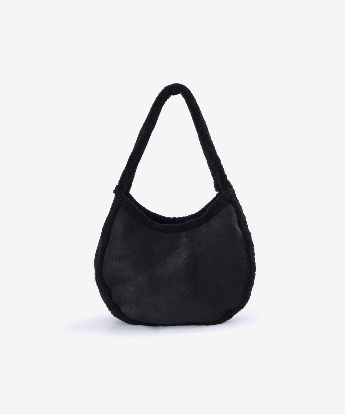 메종246(MAISON246) GENUINE SHEARING HOBO BAG BLACK
