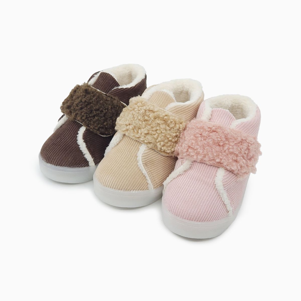 베이비솔(BABYSOLE) 코듀로이 LED슈즈