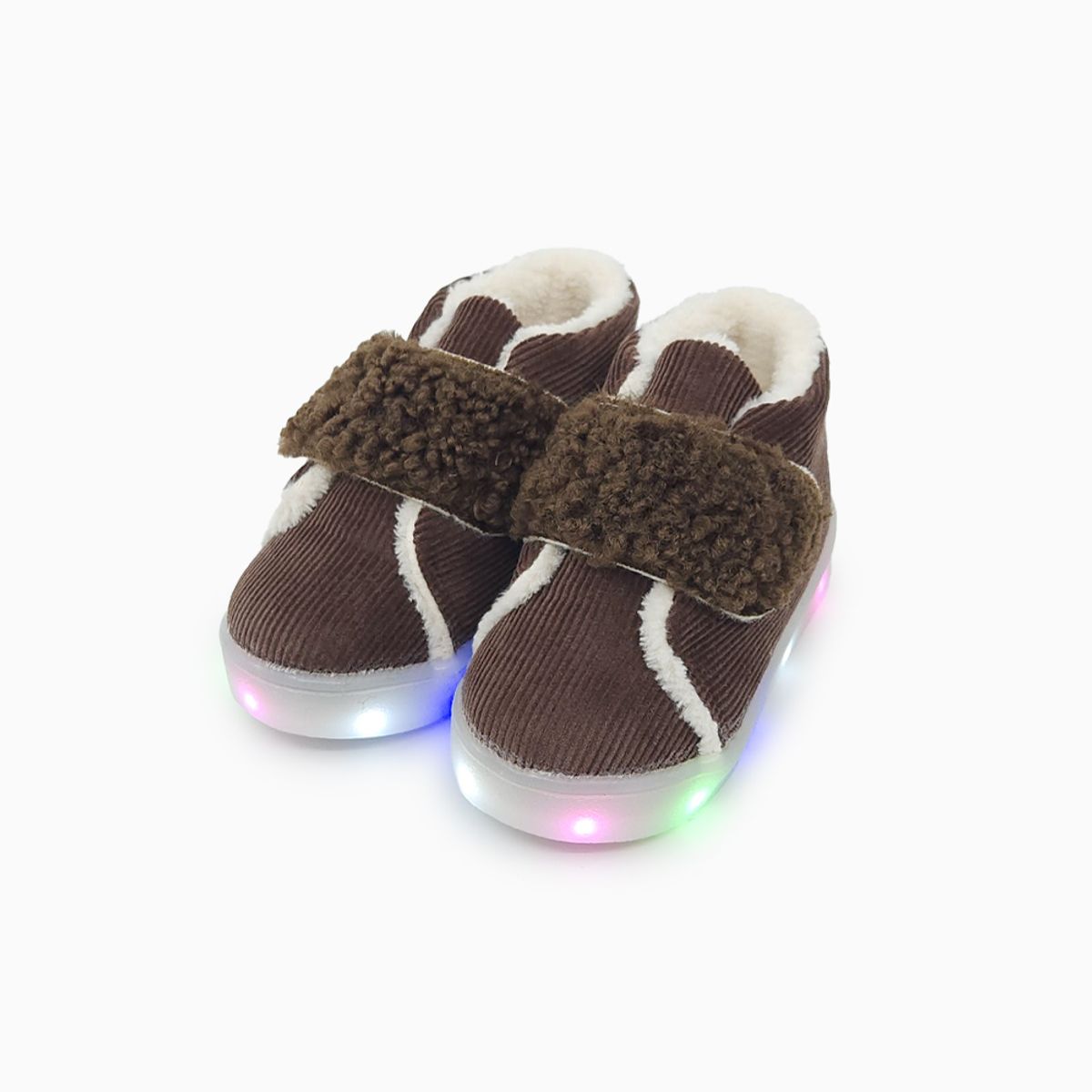 베이비솔(BABYSOLE) 코듀로이 LED슈즈