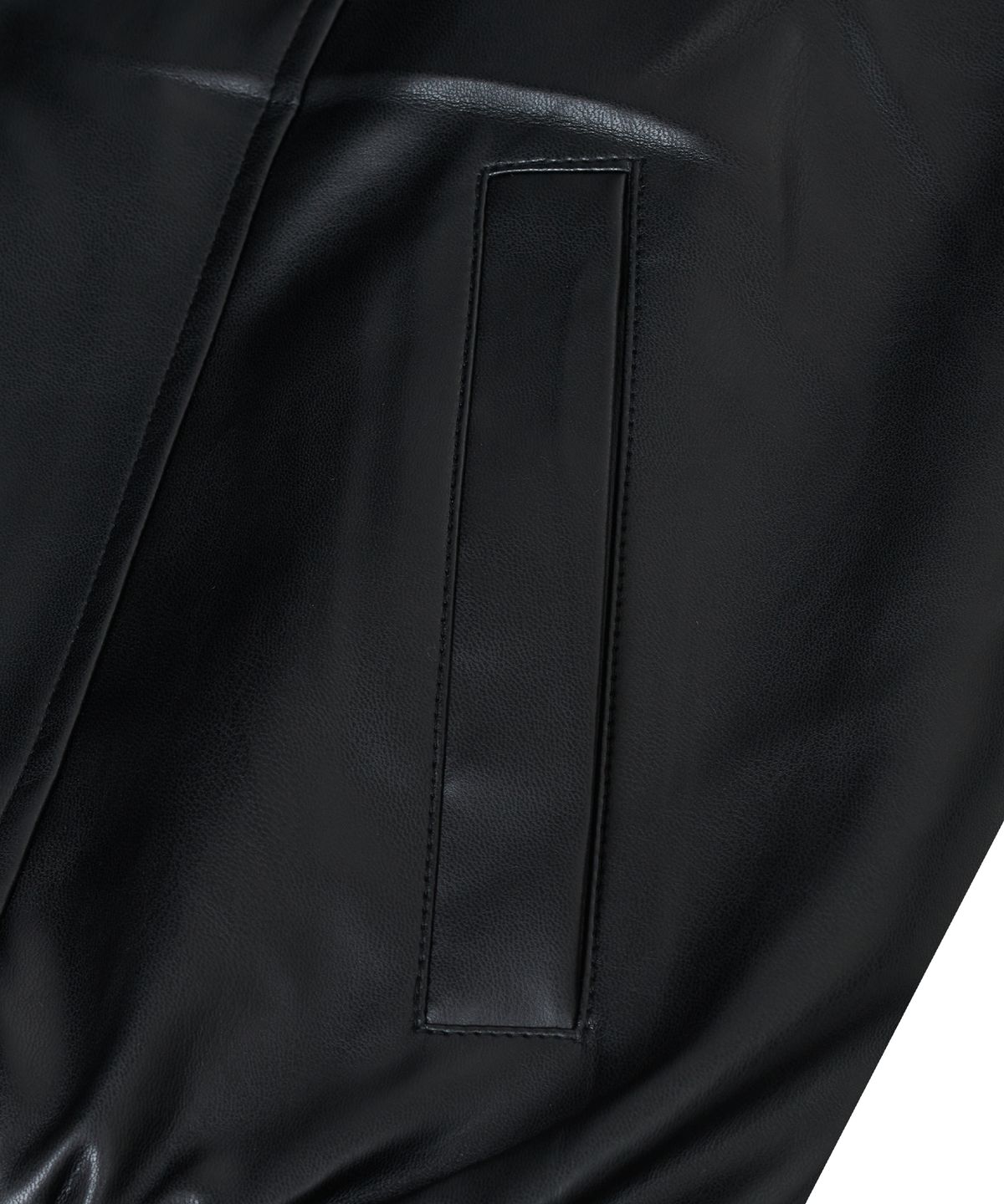 스탠다드에러(STANDARDERROR) 87-STAN062 레이어 라인 레더 블루종 자켓 블랙