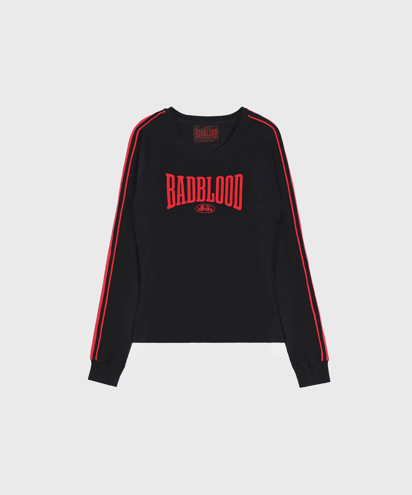 ★BADBLOOD★ MYSTIC TRACK ZIP-UP MUSINSA | BADBLOOD Mystic Capsule V-Neck Long Sleeve - Black