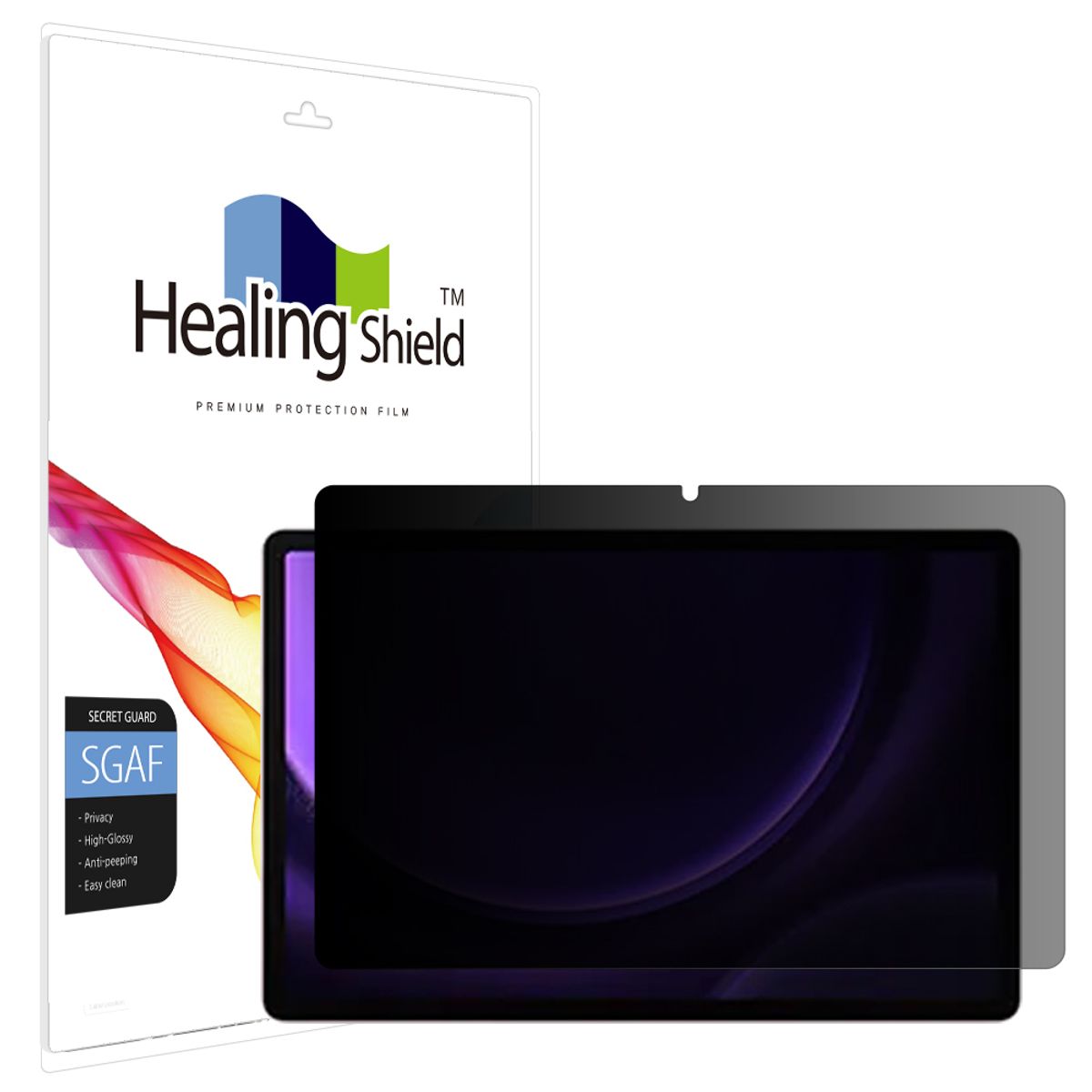 힐링쉴드(HEALINGSHIELD) 갤럭시탭S9 FE 플러스 프라이버시 사생활 보호필름 액정