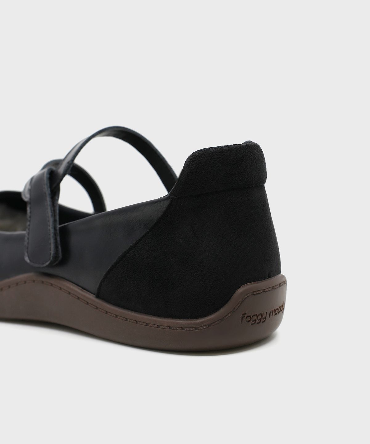 포기무디(FOGGY MOODY) Bitter 0002. Rubber Sole Curved Velcro - 3colors
