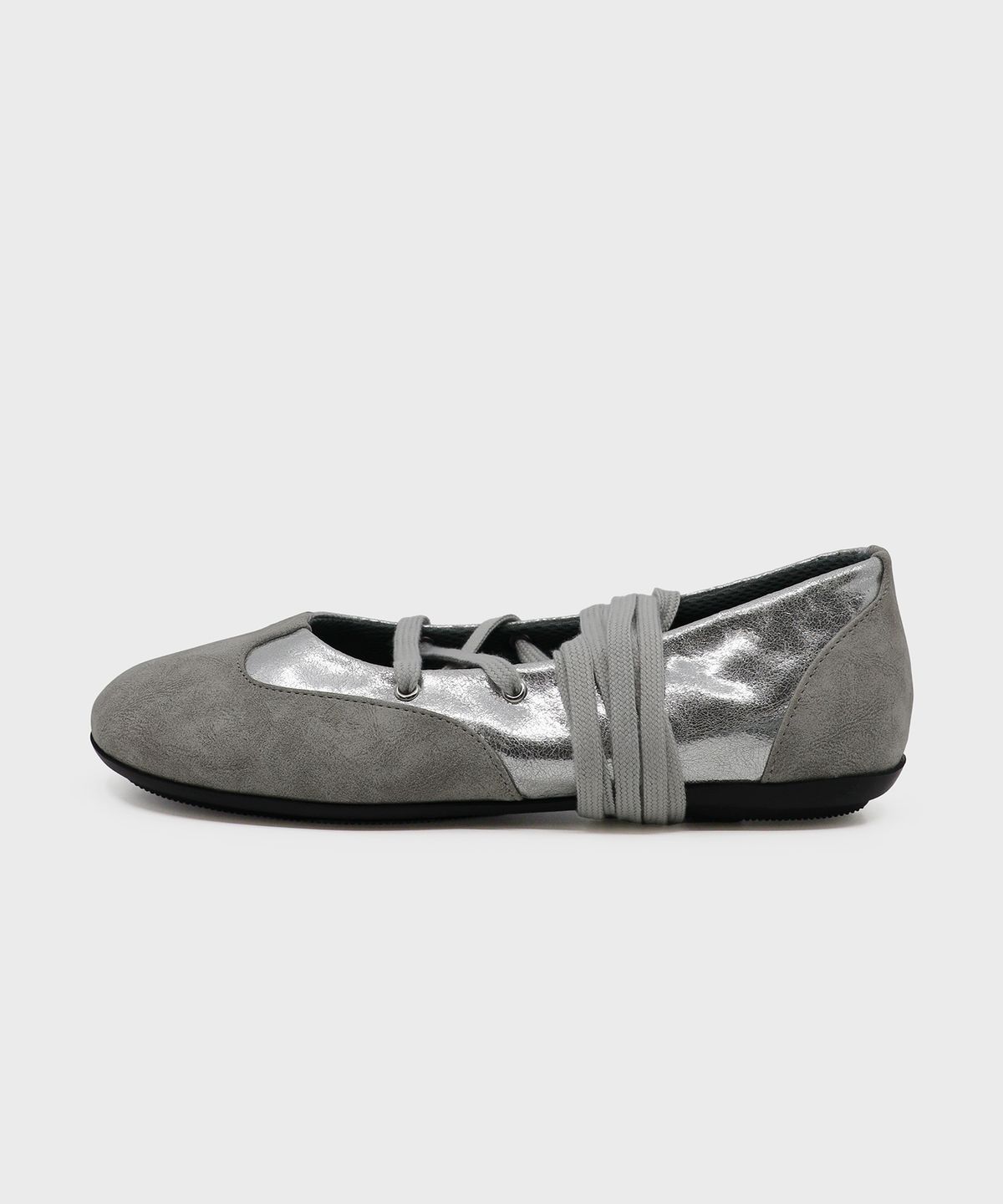 포기무디(FOGGY MOODY) Tender 0003. Combi Lace-Up Flats - 4colors