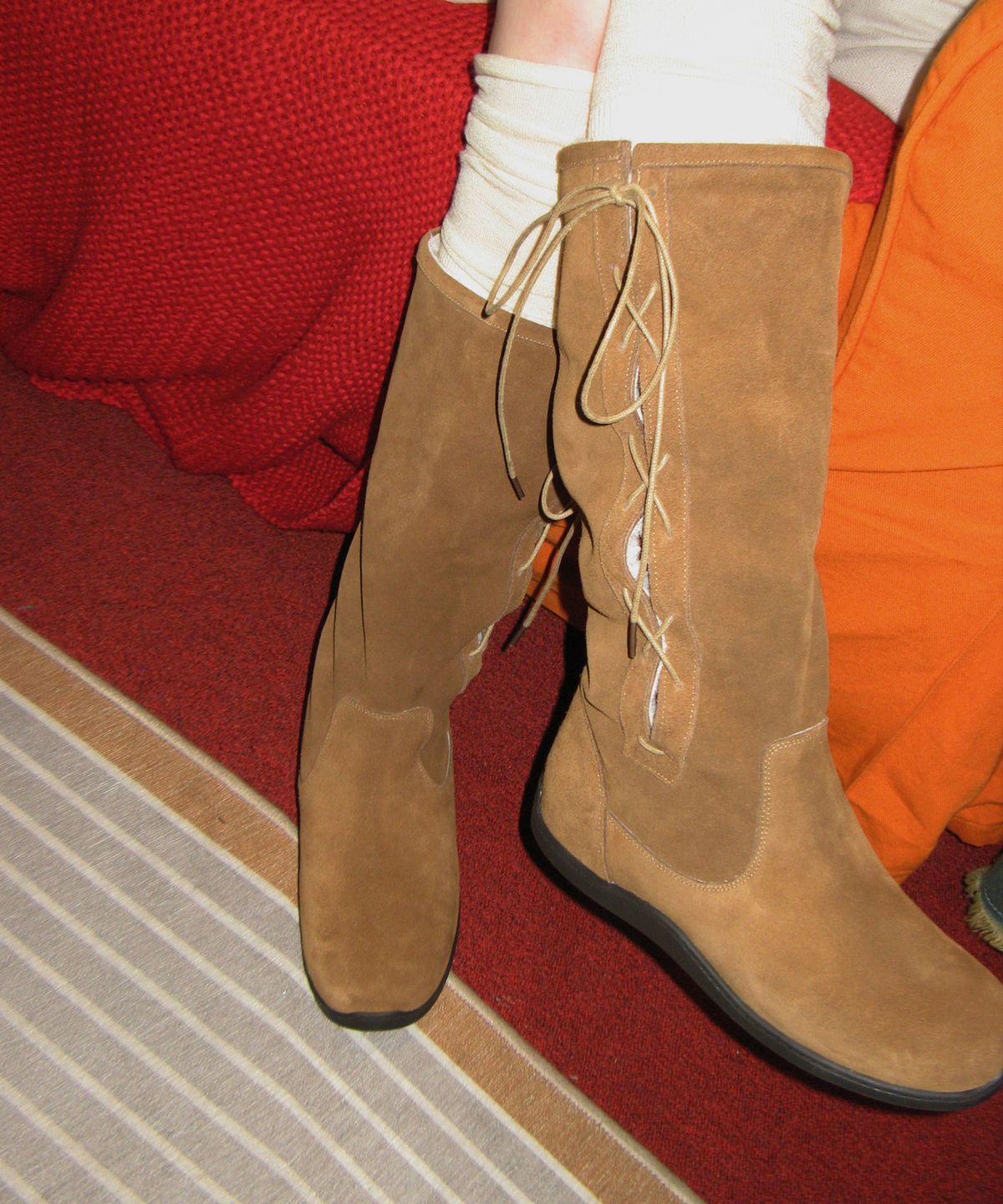 포기무디(FOGGY MOODY) Bow 0010. Ribbon Shearling Boots - 3colors
