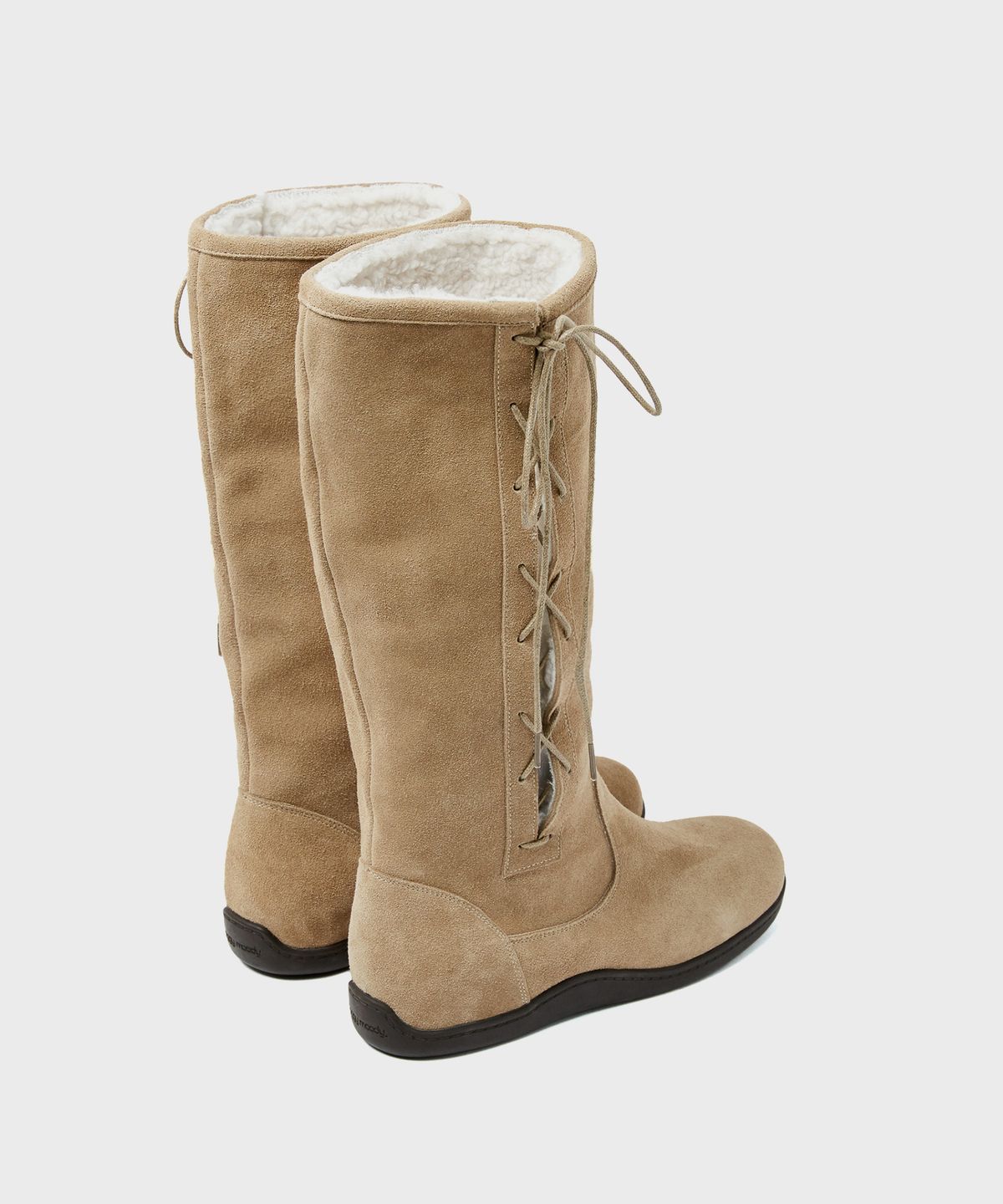 포기무디(FOGGY MOODY) Bow 0010. Ribbon Shearling Boots - 3colors