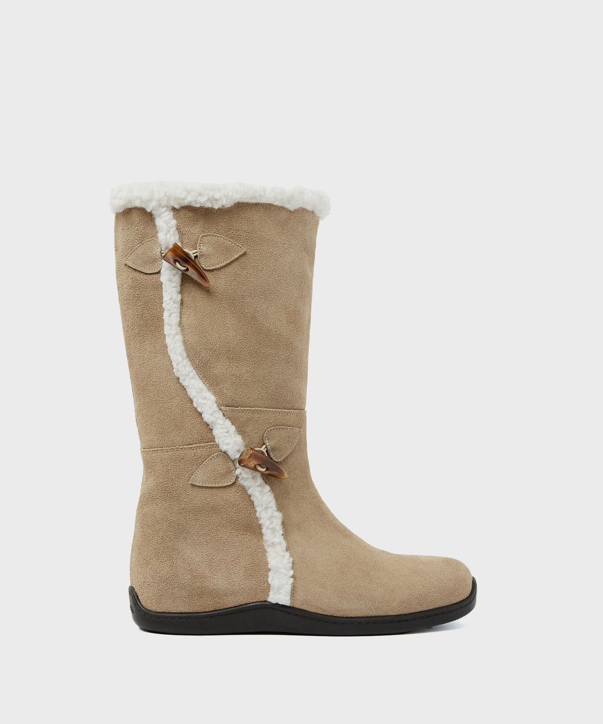 포기무디(FOGGY MOODY) Toggle 0015. Duffle Shearling Boots - 3colors