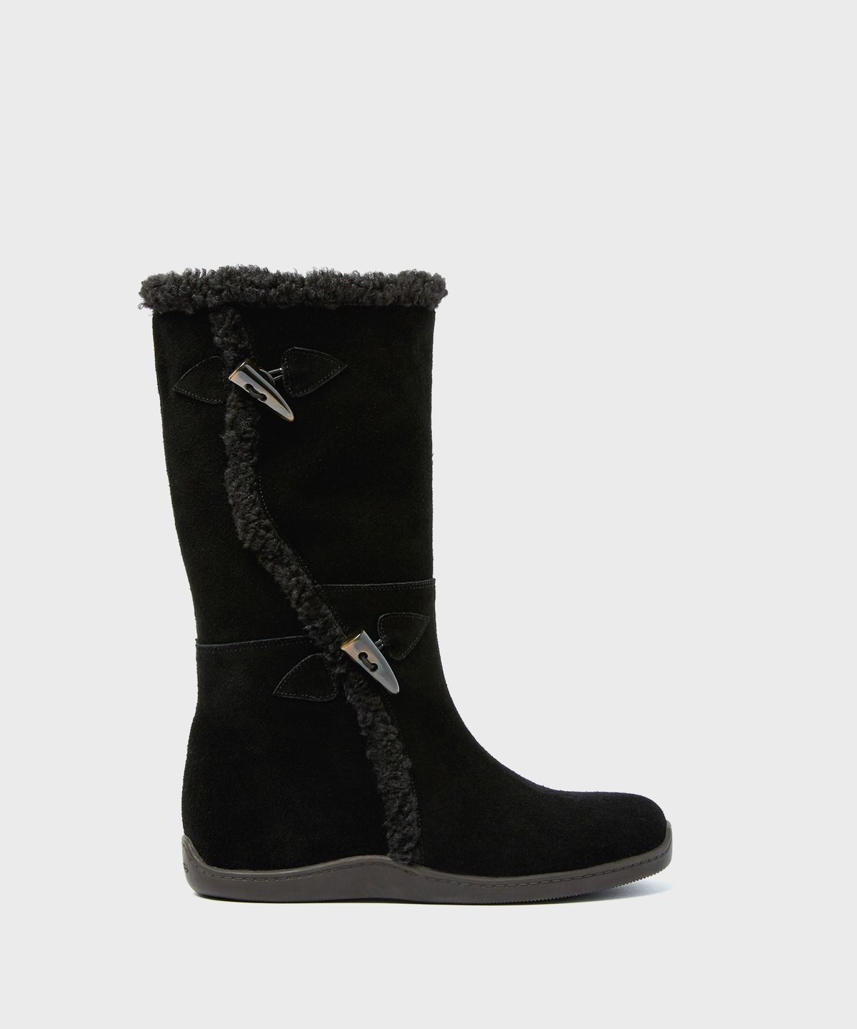포기무디(FOGGY MOODY) Toggle 0015. Duffle Shearling Boots - 3colors