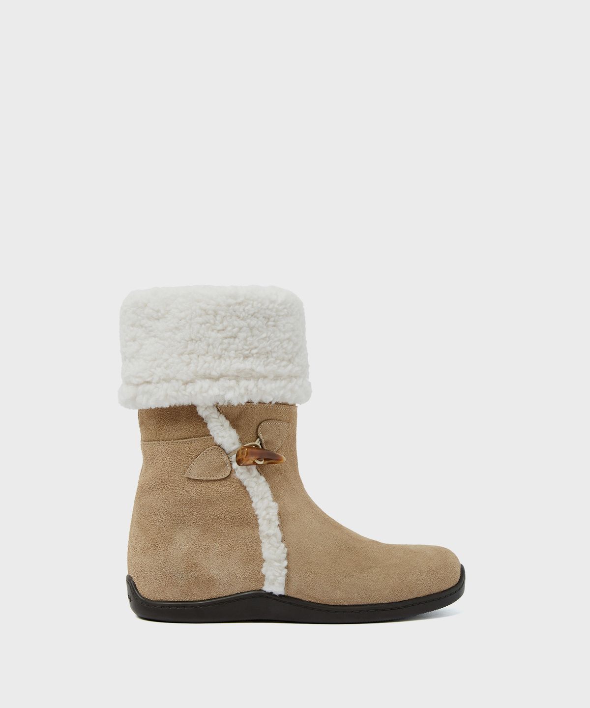 포기무디(FOGGY MOODY) Toggle 0015. Duffle Shearling Boots - 3colors